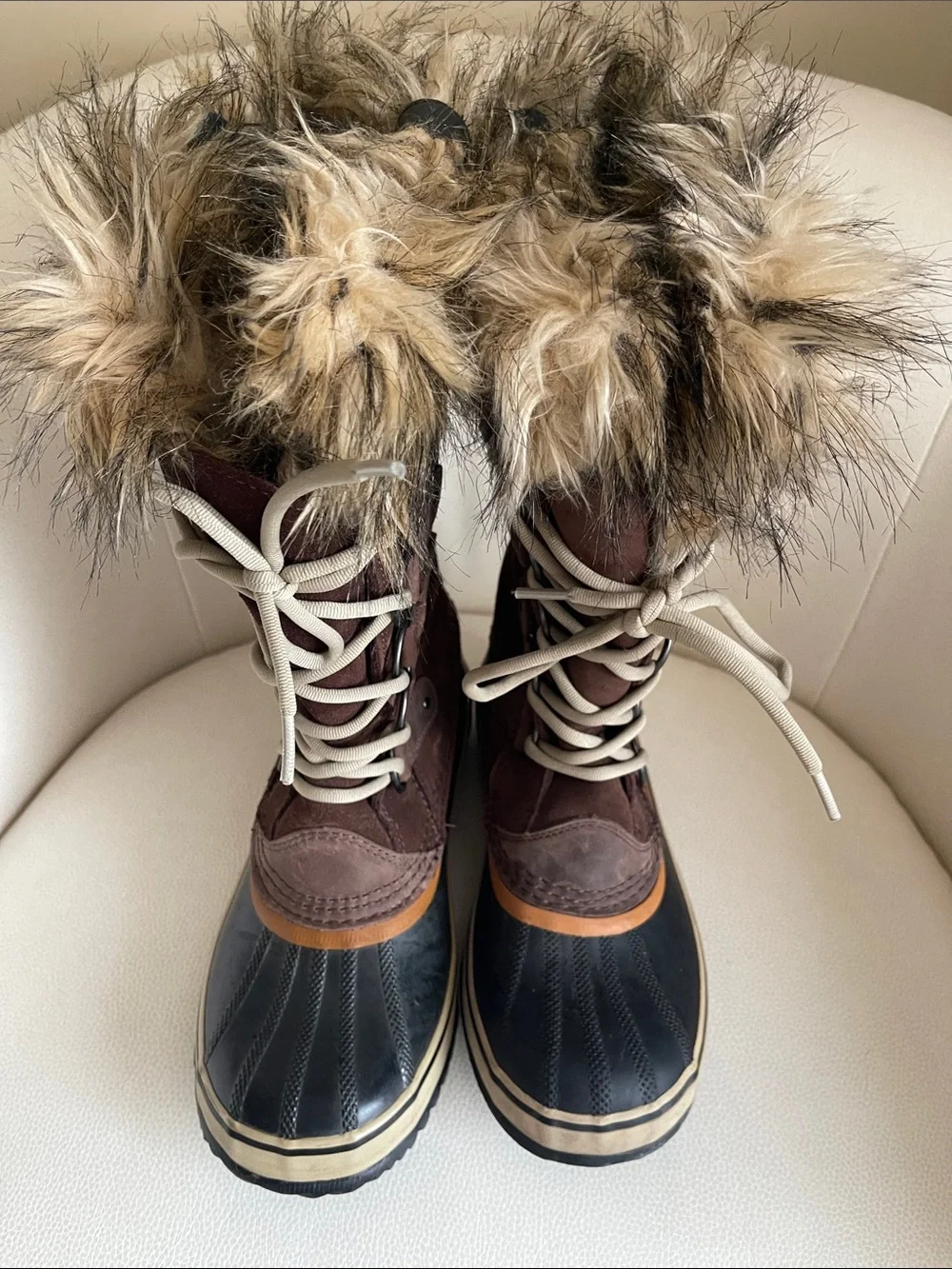 Sorel Joan of Arctic Tall Winter Boots Womens Fur Trim & Waterproof